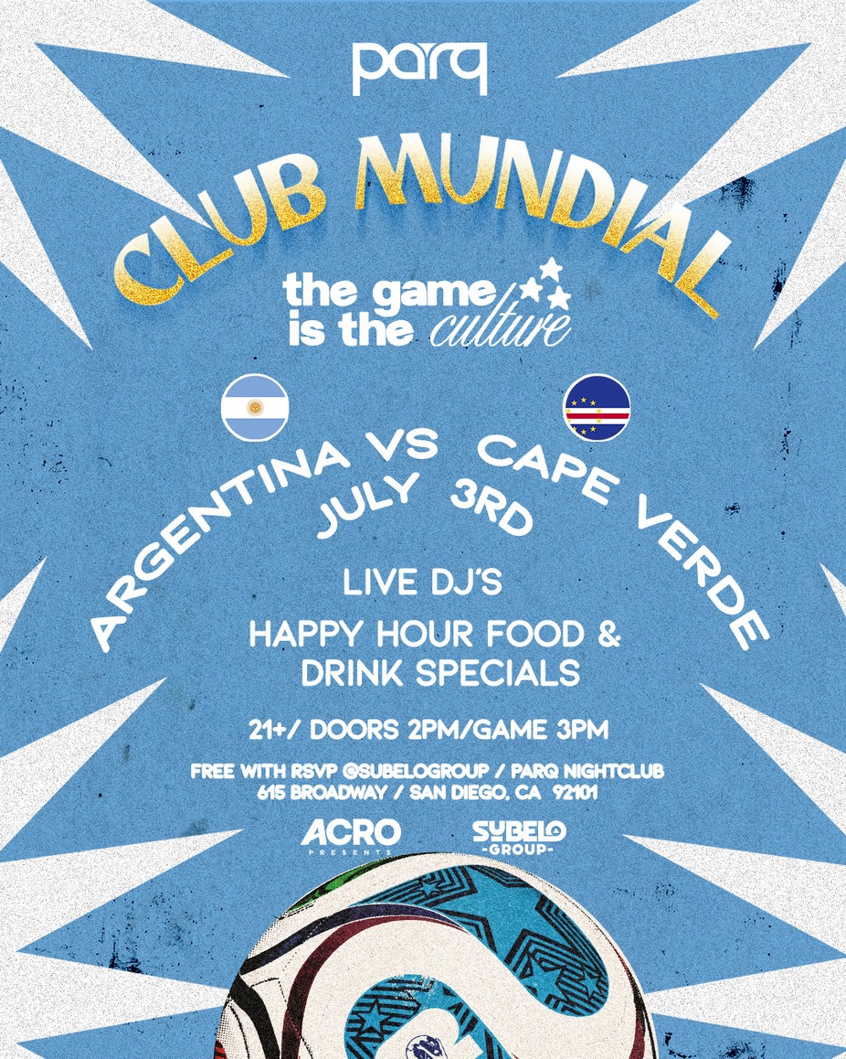 Argentina vs Cape Verde Watch Party - Club Mundial event photo