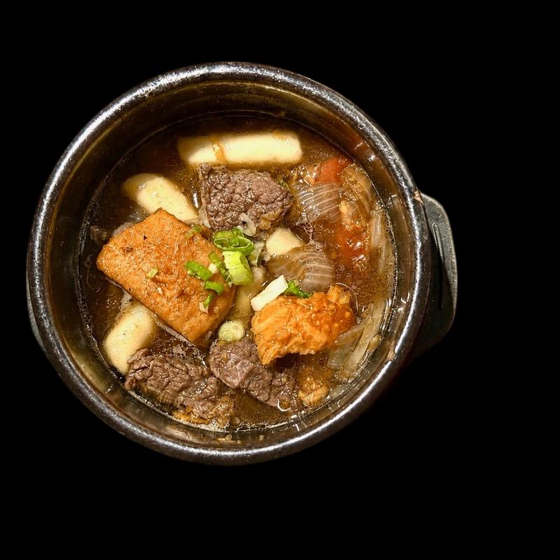 menu item 70 of 116, Beef Stew with Rice  Cakes