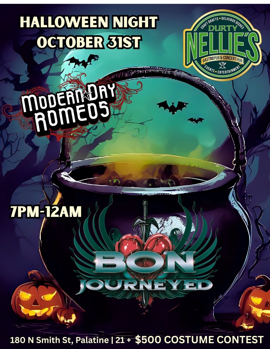 MODERN DAY ROMEOS and BON JOURNEYED + $500 costume contest! event photo