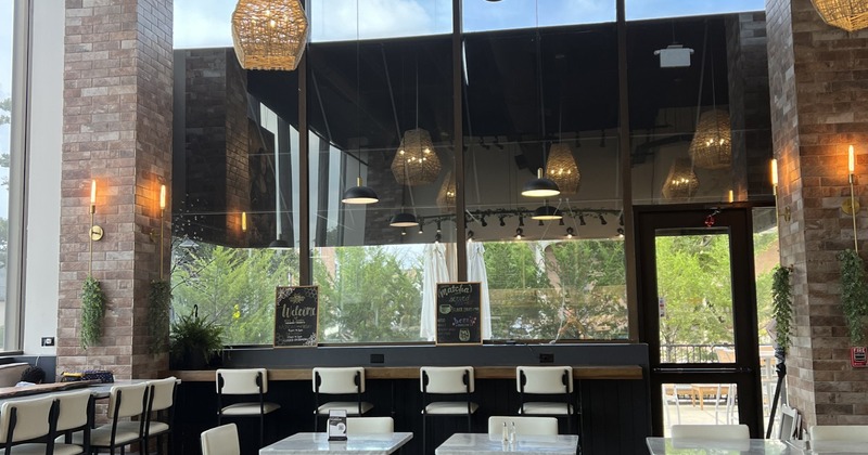 Nicely done interior dining area