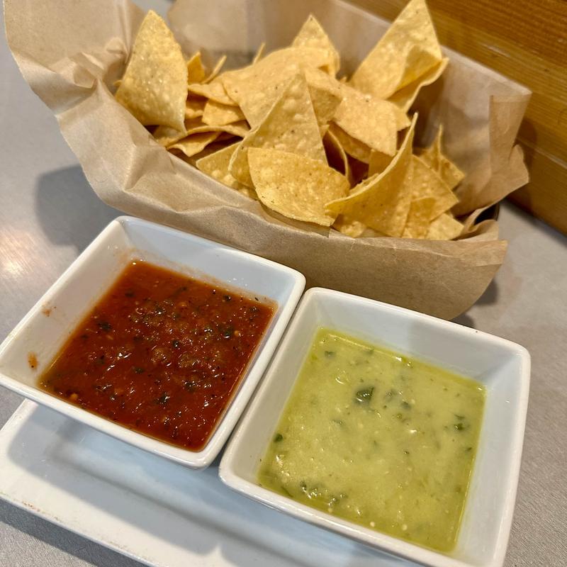 Fresh Cooked Chips & 2 Salsas (V, GF) photo