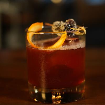 Old fashioned cocktail