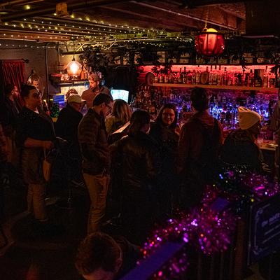 The interior of the rvenue.