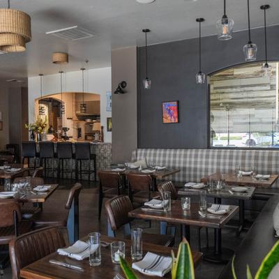 Interior, dining area.