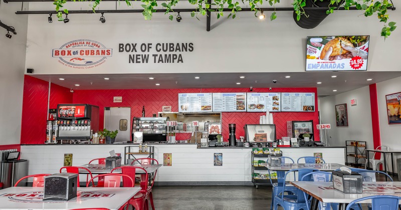 Interior, spacious dining area