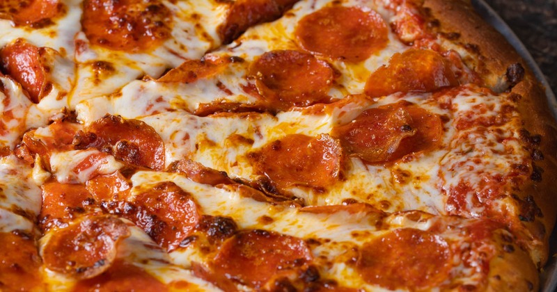 Pepperoni Pizza served