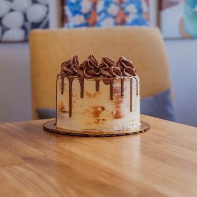 Salted Caramel Drip Cake.