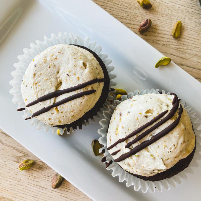 Chocolate Pistachio Cupcake photo