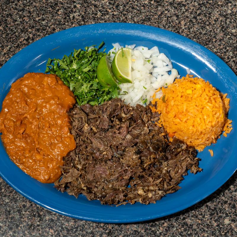 menu item 15 of 18, 7. Barbacoa Plate