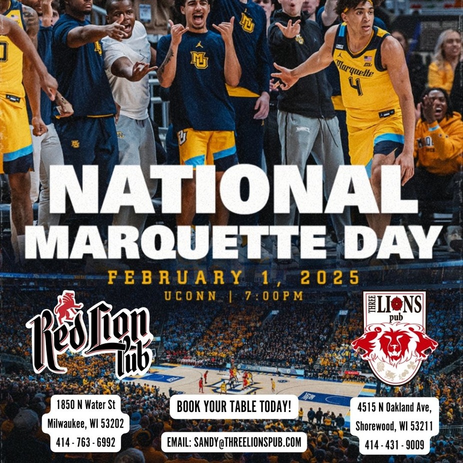 National Marquette Day at Three Lions Pub event photo