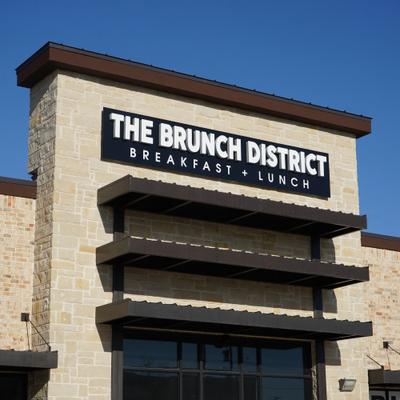 The exterior of The Brunch District.