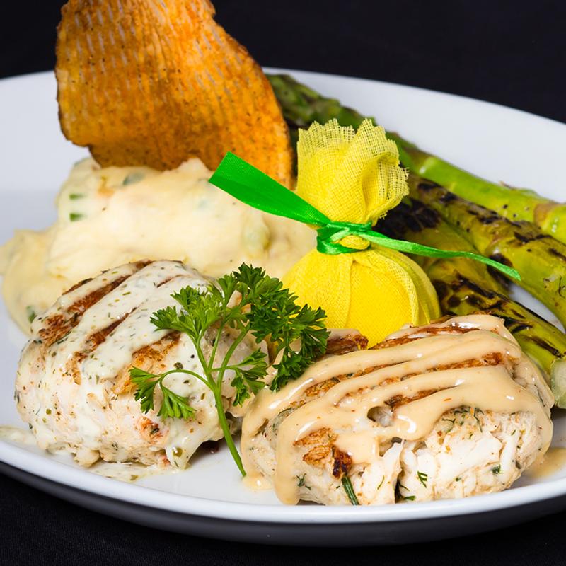 Two Pan-Seared Jumbo Crab Cakes photo