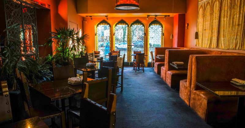 Interior, booth area