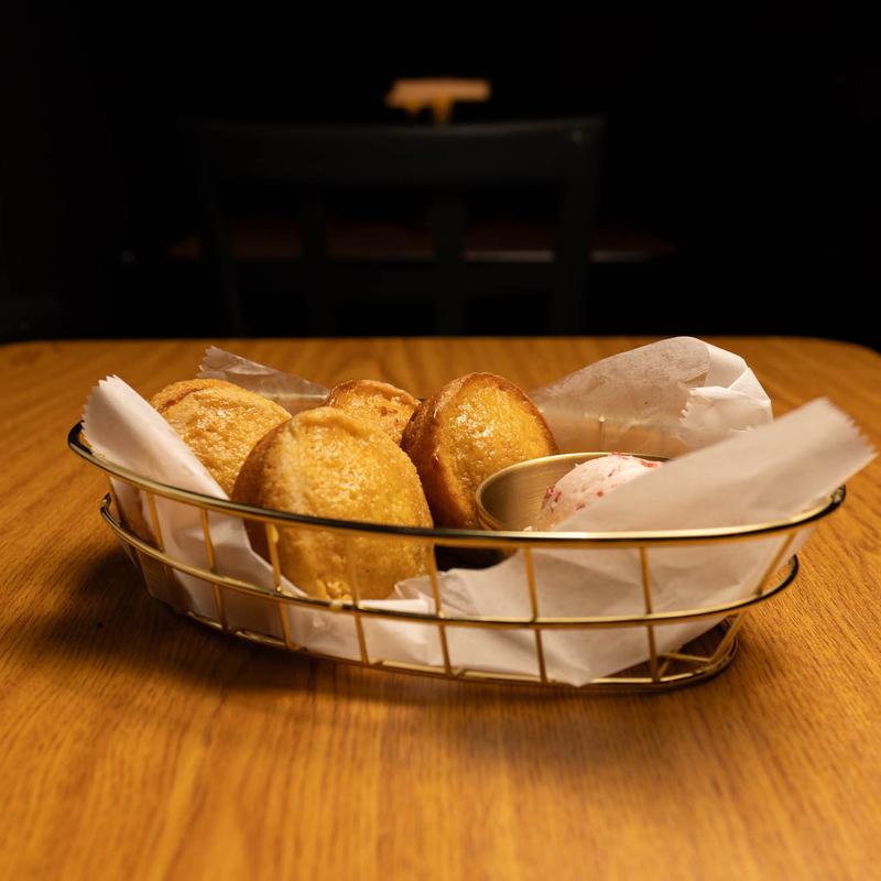 menu item 5 of 15, Cornbread Bites with Flavored Butters (only available during dinner)