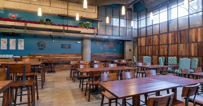 Interior, dining area