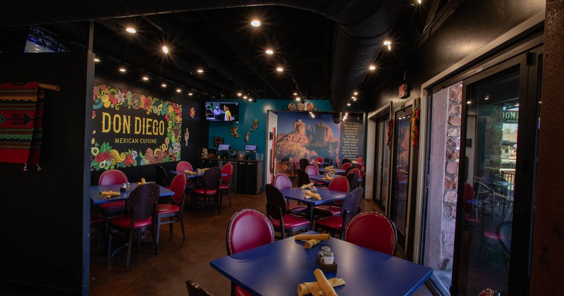 Interior, dining area