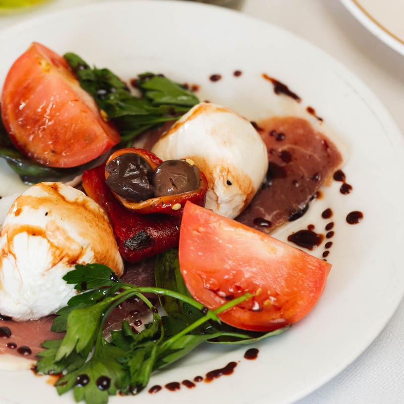 Burrata Mozzarella Caprese photo