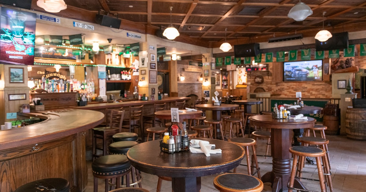 Tables set for guests