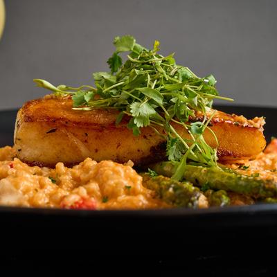 Cajun Blackened Asian sea bass.