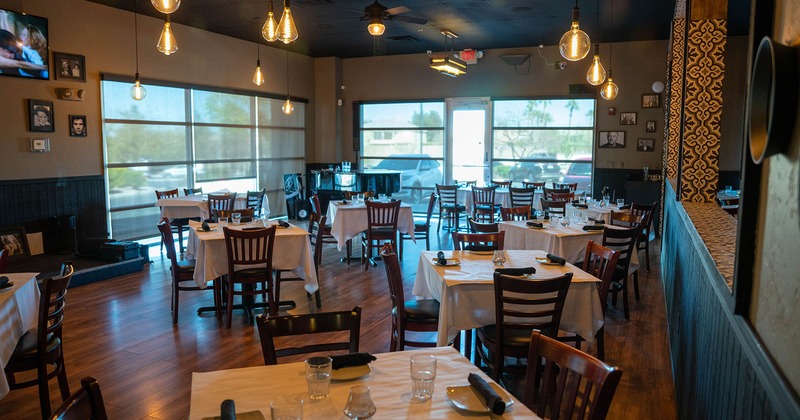 Interior, dining area
