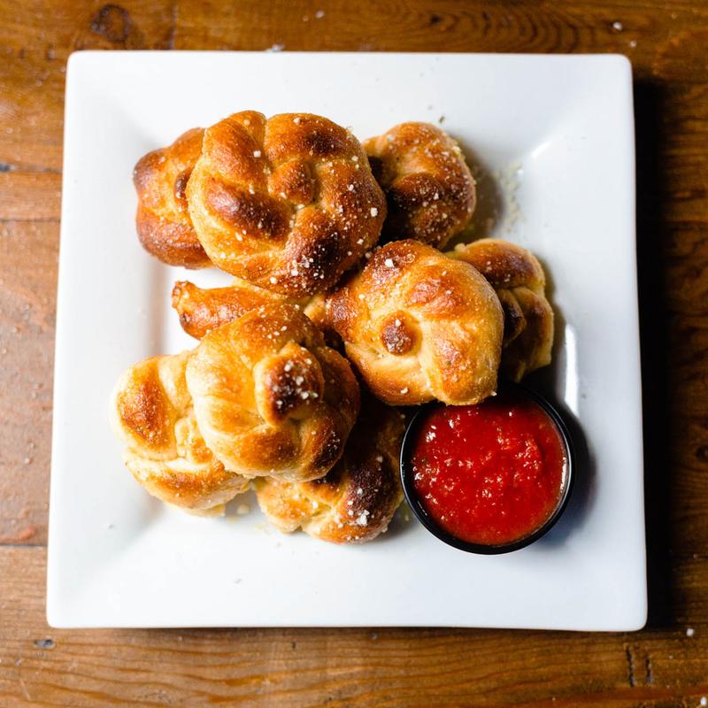 Pesto Garlic Butter Soft Pretzel Knots. - Half Baked Harvest