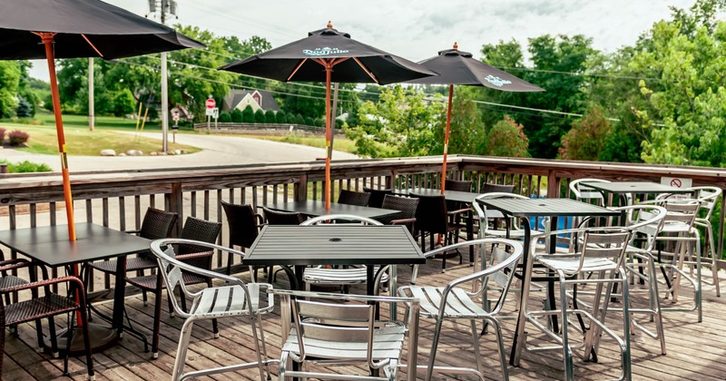 Exterior, tables on patio