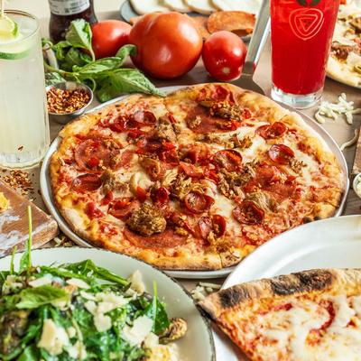 Various served dishes.