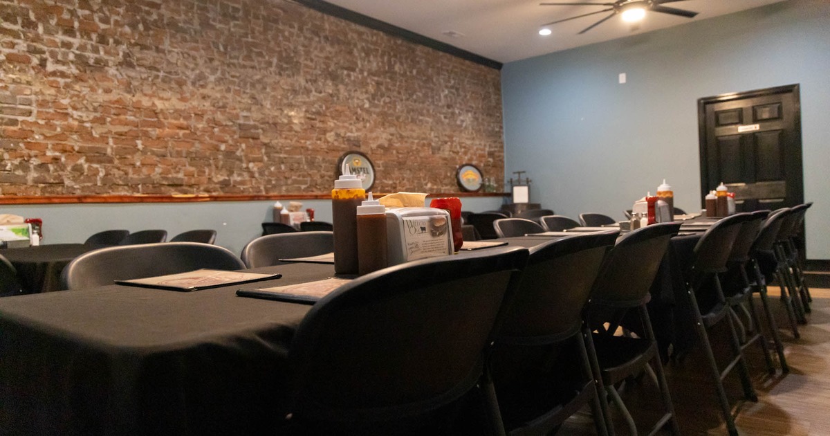 Fully set dining tables