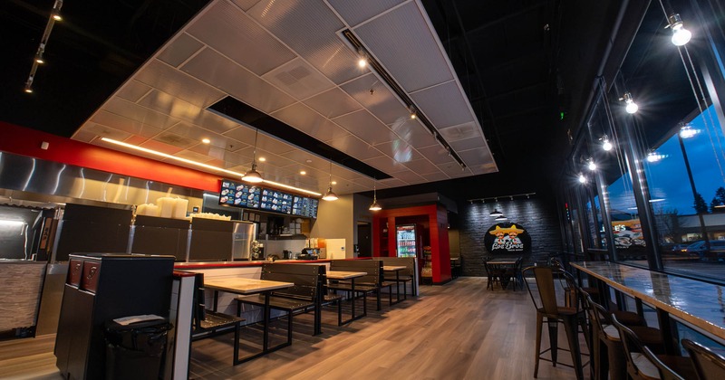 Interior, dining area