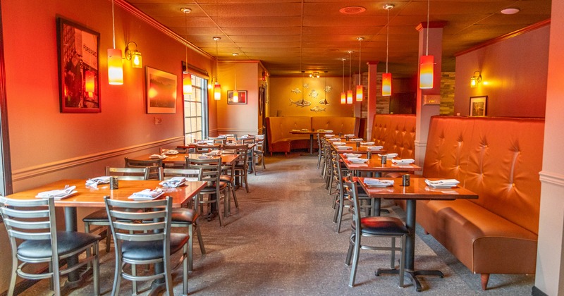 Interior, dining area