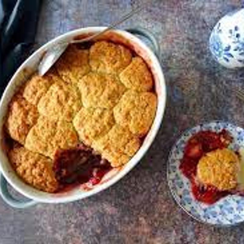 photo 12 of 21, Cobbler Van Blauwe Bessen Met Pruimen menu item