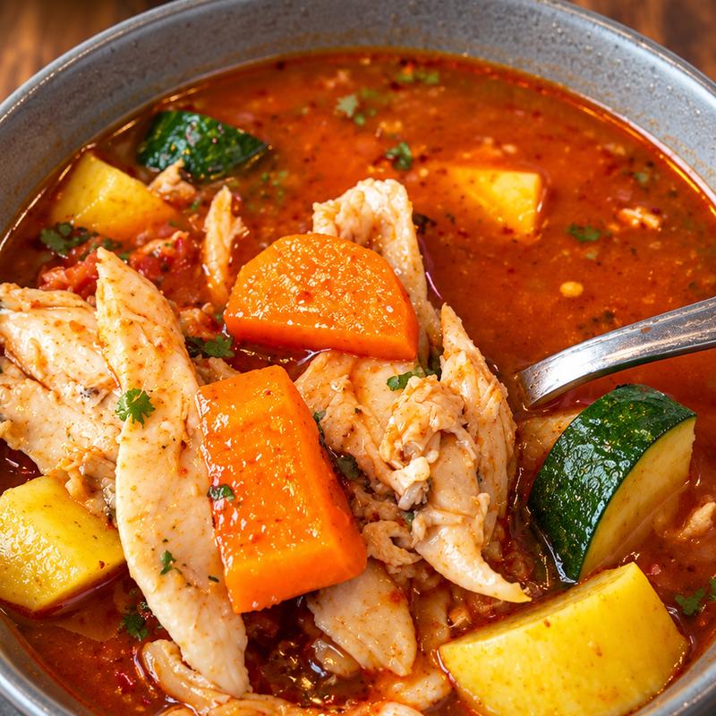 menu item 14 of 58, Caldo de Pollo