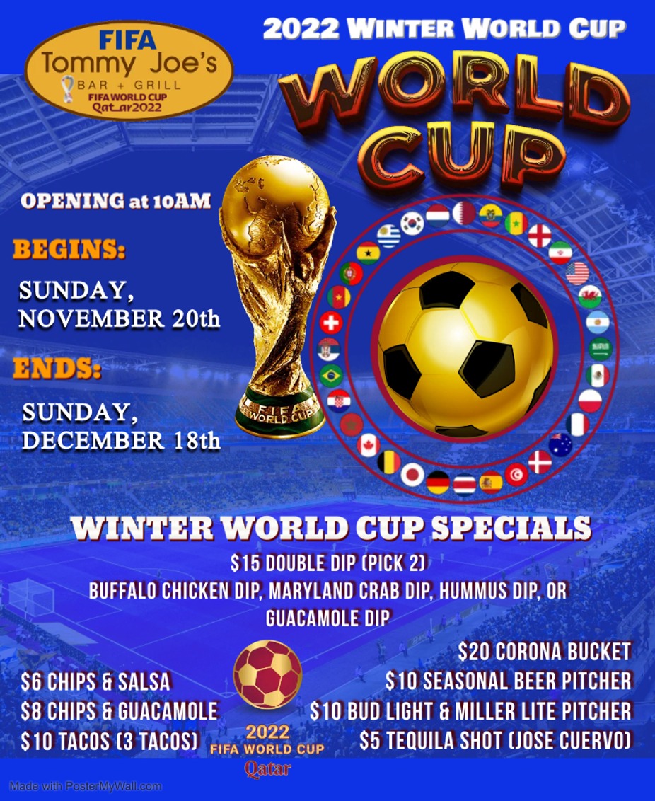 World Cup at Tommy Joe's event photo