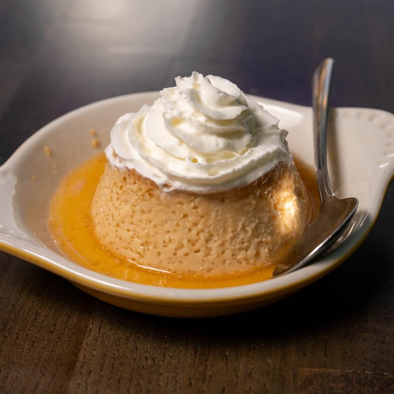 menu item 7 of 7, Flan