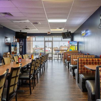 Semi Private event space great for parties, corporate luncheons, meetings, baby showers, retirement parties, special events.