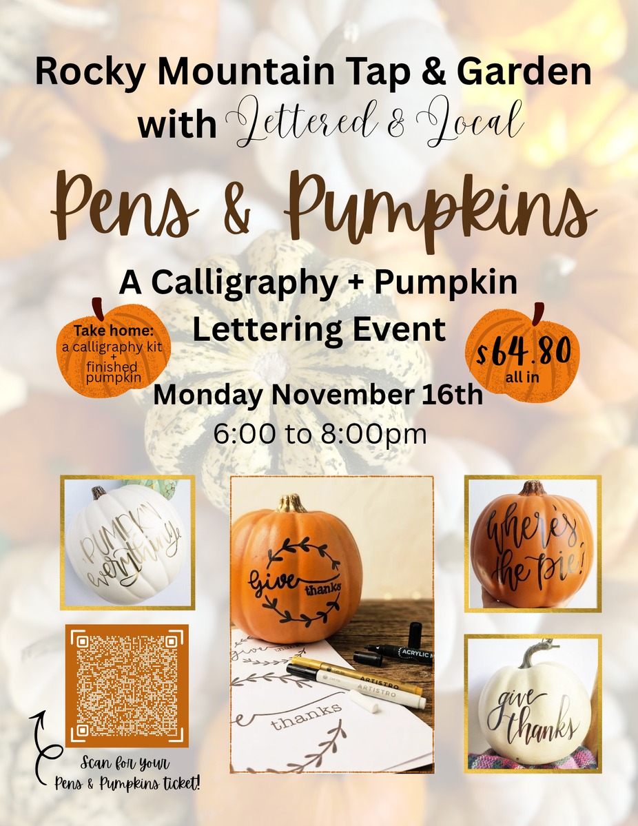 ✨ PENS & PUMPKINS IS COMING TO ROCKY! 🎃🖋️ event photo