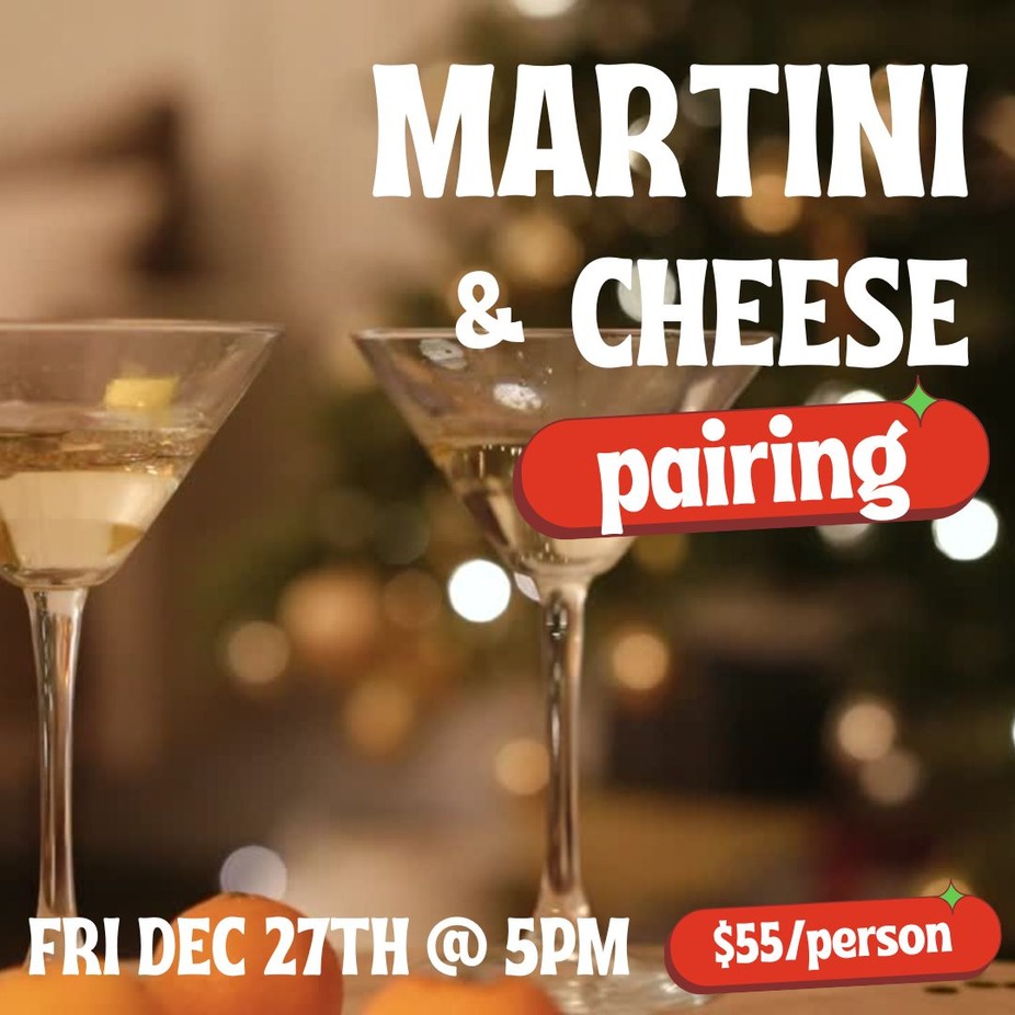 Martini & Cheese Tasting Class event photo
