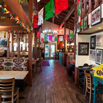 The restaurant's interior.