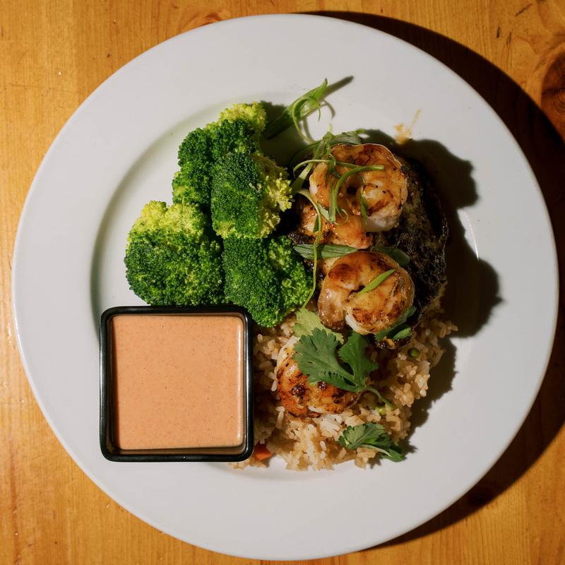 menu item 8 of 16, TERIYAKI CHICKEN & SHRIMP