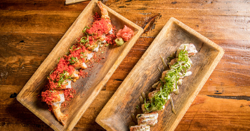 Various seafood dishes