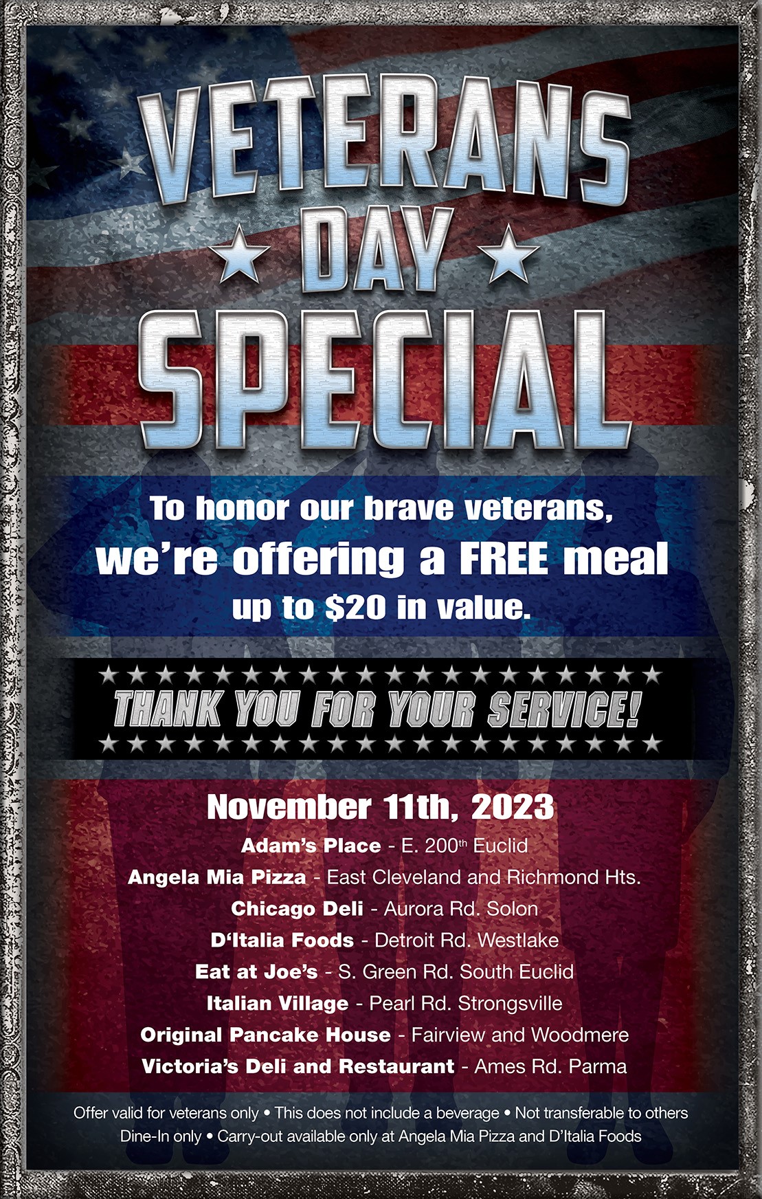 Veterans Day of Service FREE CLE