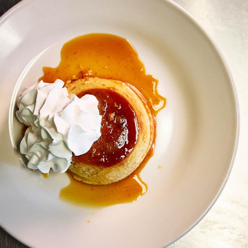 menu item 6 of 7, Vanilla Flan