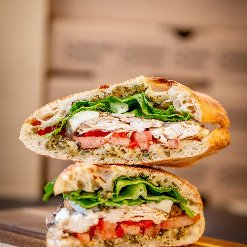 menu item 2 of 7, Pesto Chicken Panini