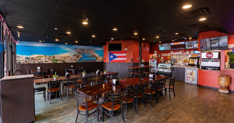 Interior, dining area