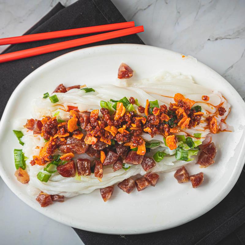 (NEW) R4. Fried Garlic Chinese Sausage Rice Noodles photo