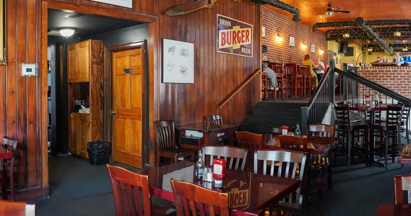 Interior, tables and chairs