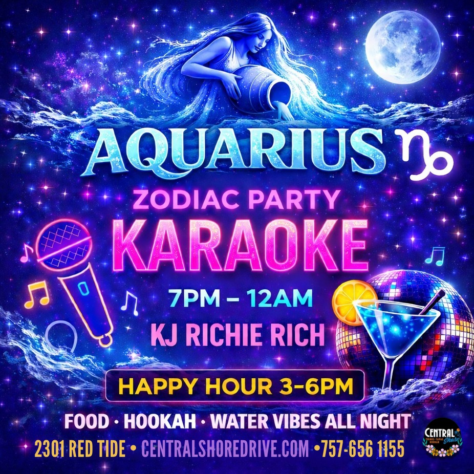 Aquarius Zodiac Party Karaoke 🌊♒️ event photo