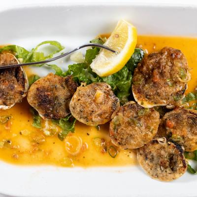 Baked clams.