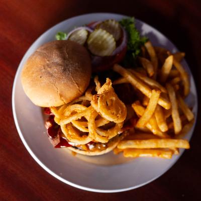 The Cowboy Way burger and fries.