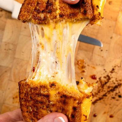 Grilled cheese sandwich.